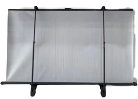 پرده آفتابگیر دومیل سفید مناسب شیشه عقب خودرو پژو پارس و elx و 405 مدل ساده و مدل با آرم مختلف
